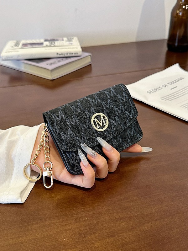 Monogram Keychain Leather - Portacarte in Ecopelle con Stampa Monogramma