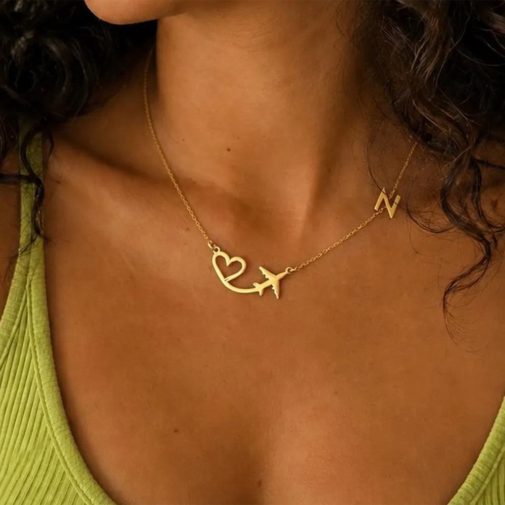 Name Necklace Custom - Collana con ciondolo personalizzato a forma