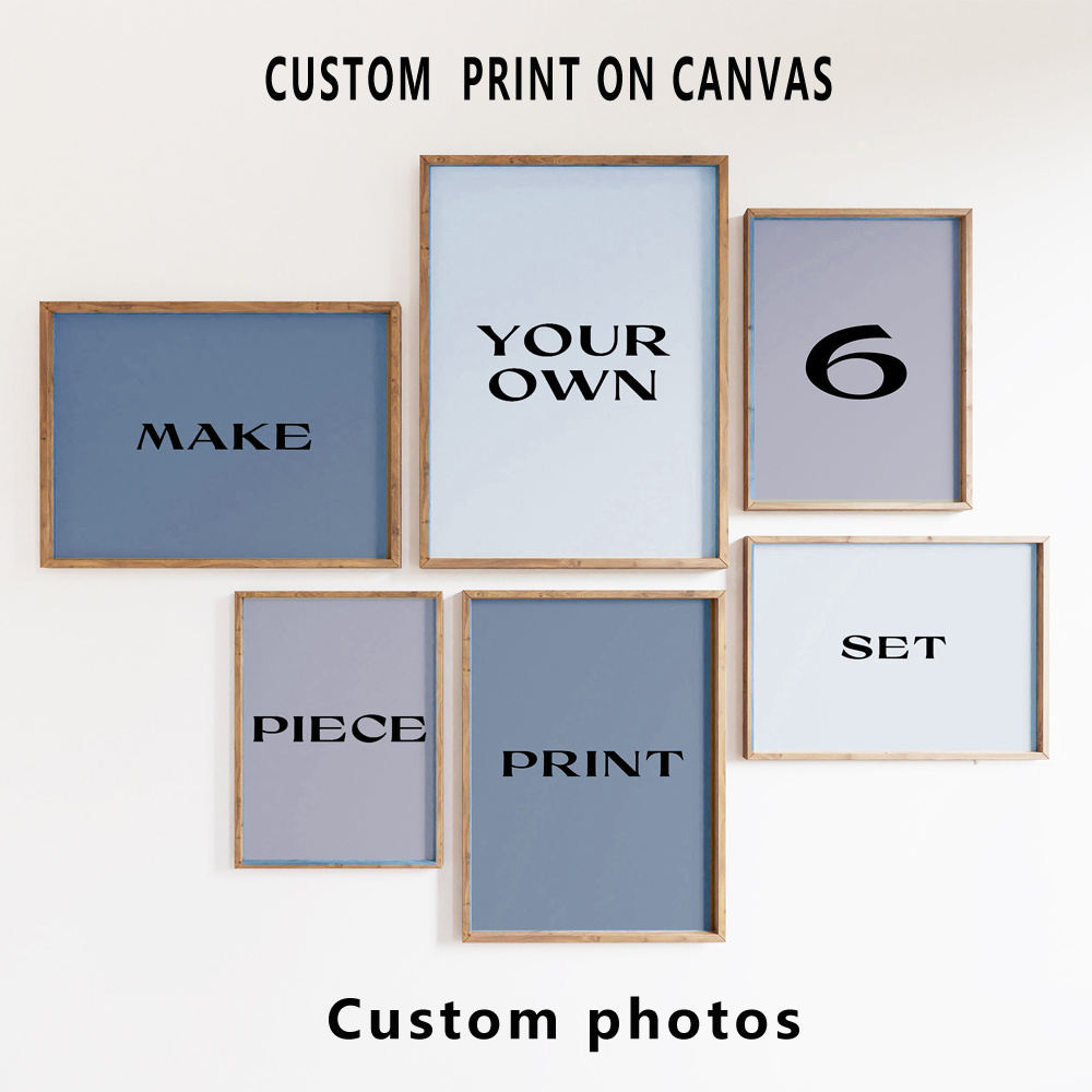 Set di 6 Stampe su Tela Person - Pet Portrait Custom recensione e prezzo
